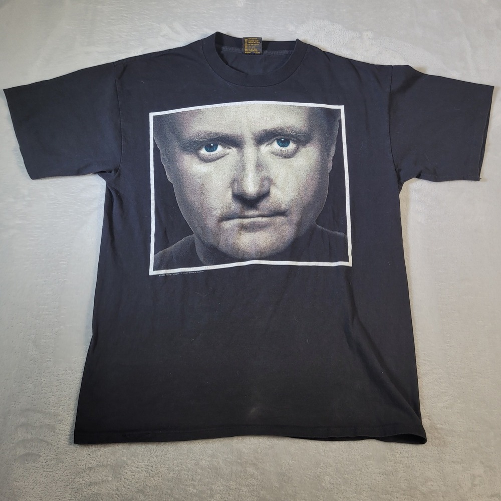 Phil Collins TShirt Mens XL Black Vintage 1994 Both Sides World Tour Brockum Tag
